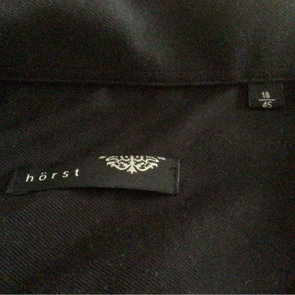 Hörst men’s black collared long sleeve button down shirt - Picture 3 of 4